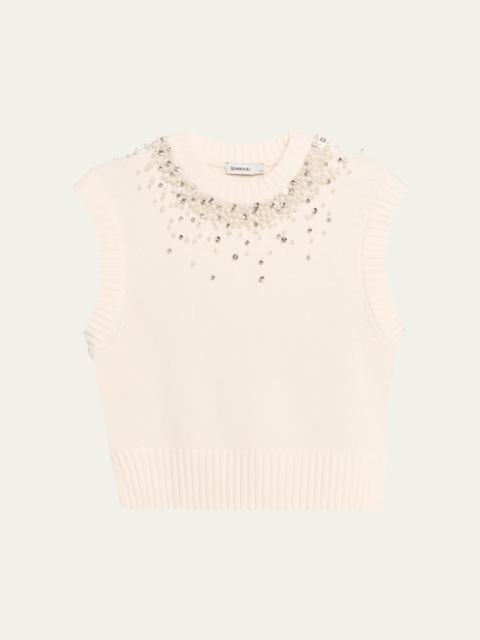 Candra Embellished Knit Vest