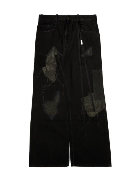 Ann Demeulemeester Modest 5-Pockets Relaxed Bootcut Trousers Faded Black
