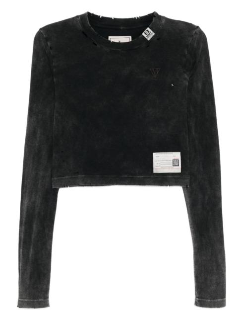 logo-embroidered T-shirt