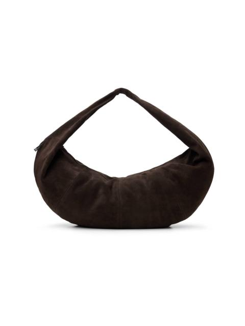 Brown Suede Crossbody XL Bag