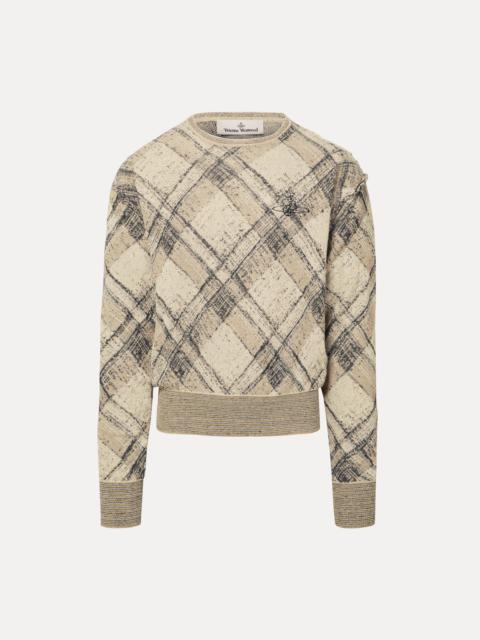 BROKEN TARTAN JUMPER