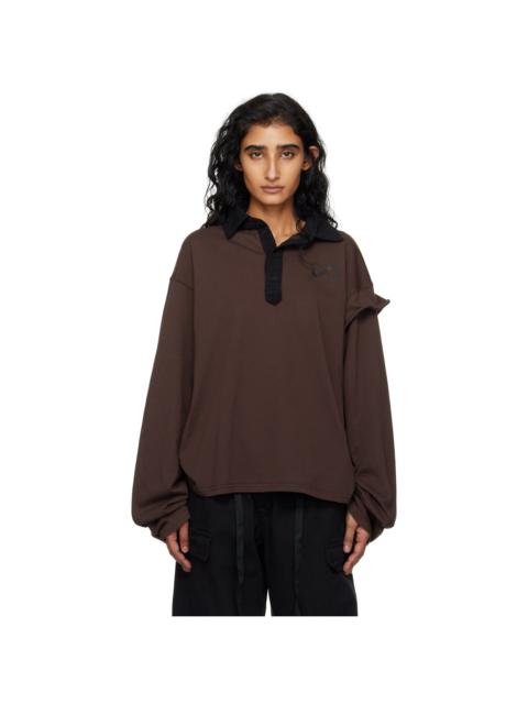 Brown Longsleeve Polo