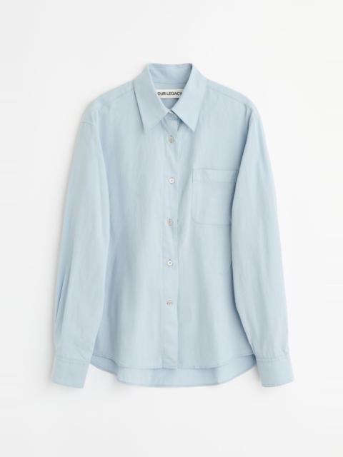 Forever Shirt Powder Blue Liquid Poplin