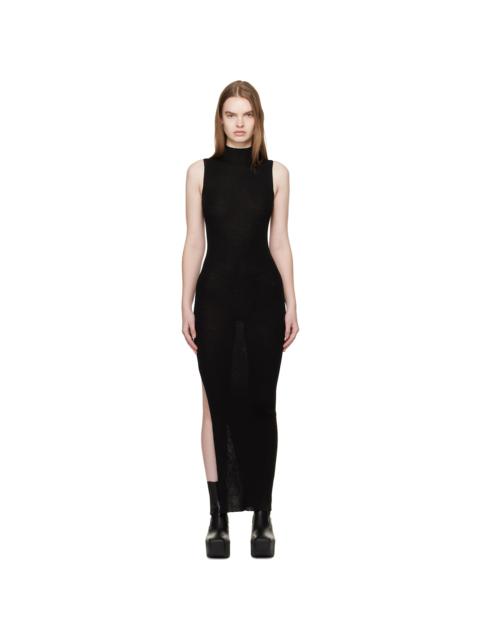 Black Temple SL Turtle Midi Dress