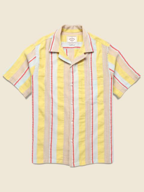 Striped Boat Camp Shirt - Yellow