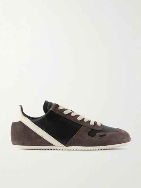 Suede and leather sneakers Chocolate