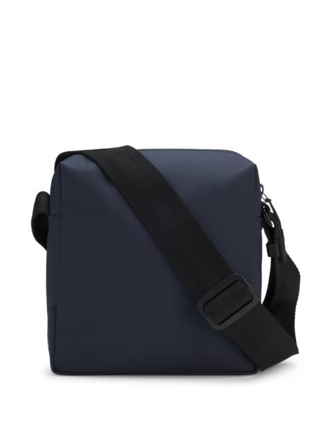 REFLECTIVE-DETAIL REPORTER BAG IN FAUX LEATHER