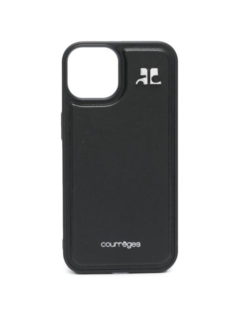 I-Phone 14 logo-plaque case