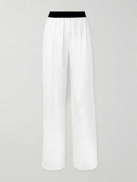 Takaroa Pleated Twill Straight-leg Pants