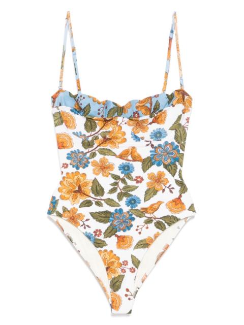 Garden scarf one-piece