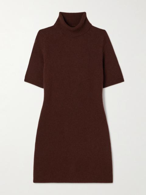 Agathe Cashmere Turtleneck Mini Dress