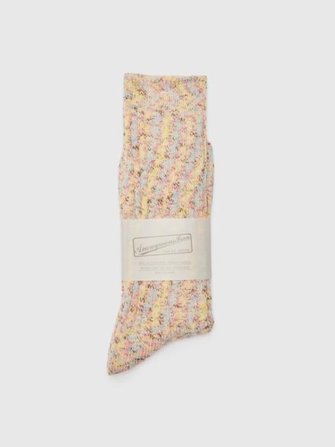 Homespun Yarn Crew Sock in Ice Cream