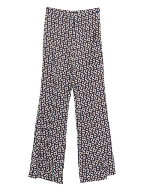 floral-pattern trousers