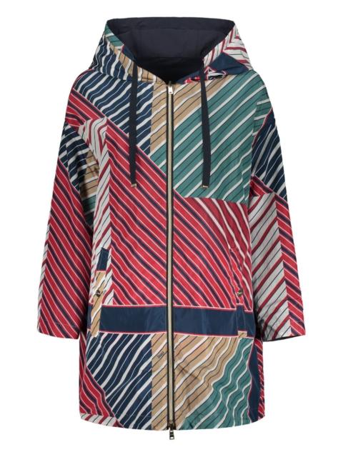 reversible striped coat
