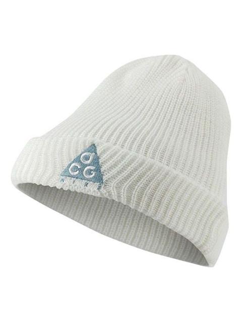 Nike ACG Triangle logo Woolen Beanie 'White Aviator Grey' AV4775-121