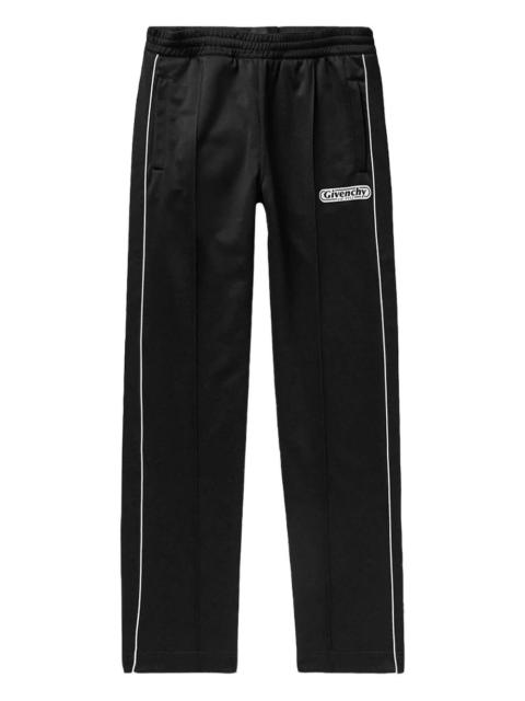 side-stripe logo-patch sweatpants