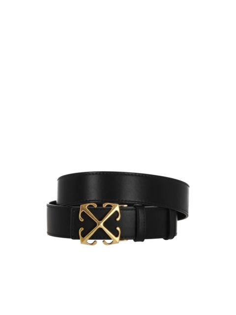 signature Arrows motif-buckle leather belt