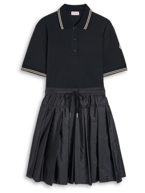 Moncler Piqué Cotton and Shell Mini Skirt