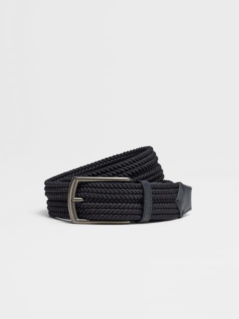 NAVY BLUE RAYON BELT