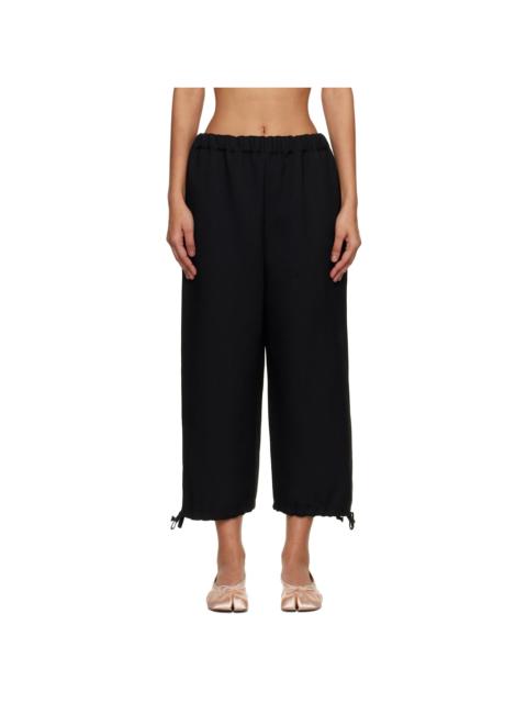 Black Gabardine Trousers