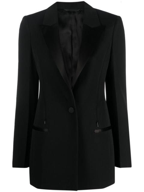 single-breasted wool blazer