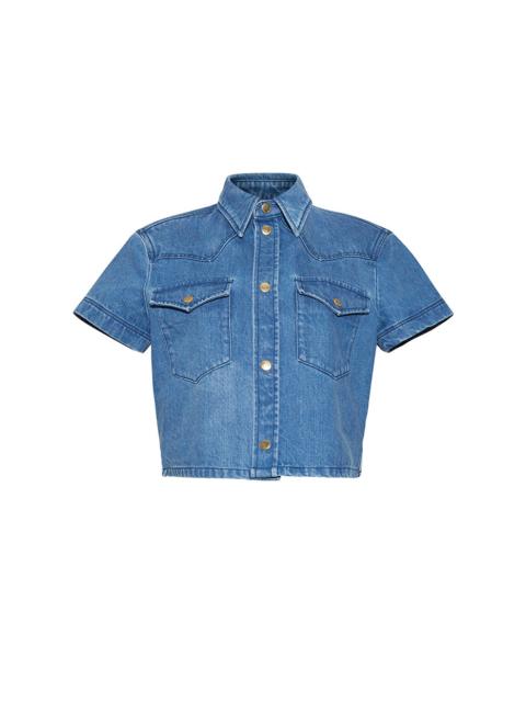 Paro Top
Cropped, Collared, and Snapped with Western Charm