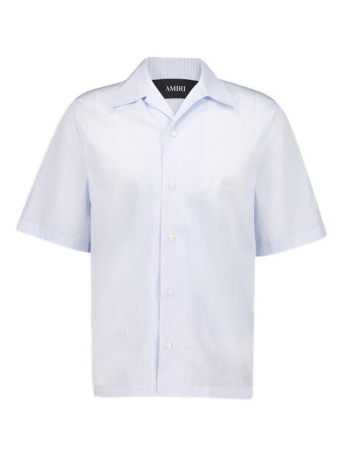 Starburst striped camp-collar shirt