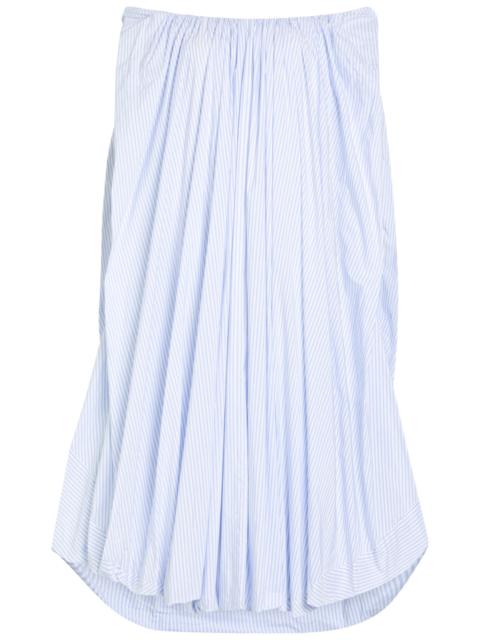 Jacquemus La Robe Lavande Striped Poplin Midi Dress