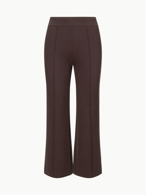 STAUD KNACK PANT DARK CHOCOLATE