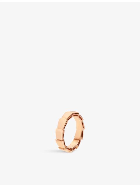 Serpenti Viper 18ct rose-gold wedding band