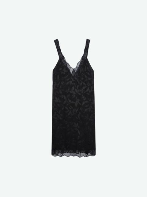 Renelle Silk Jacquard Dress