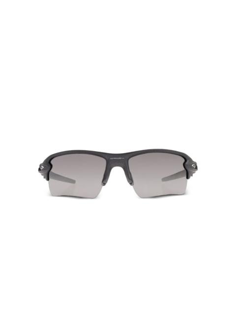 rimless shield sunglasses