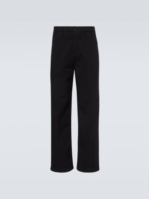 Cotton straight pants