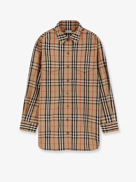 Cotton Shirt With Check Print