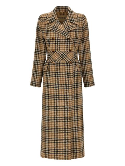 houndstooth wool coat