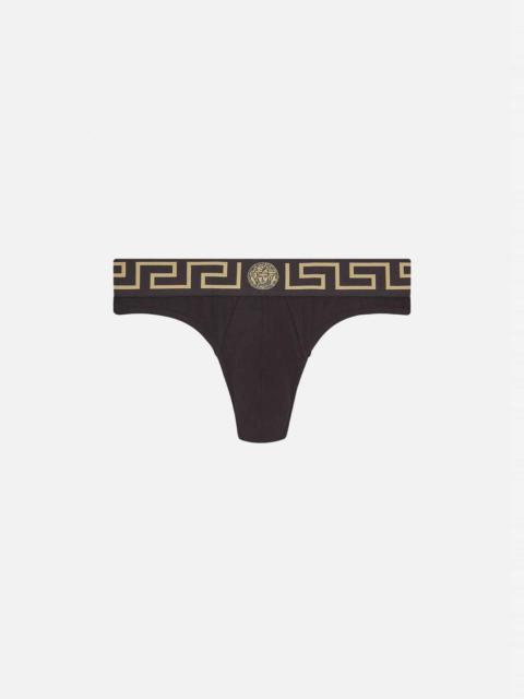 Greca Border Thong