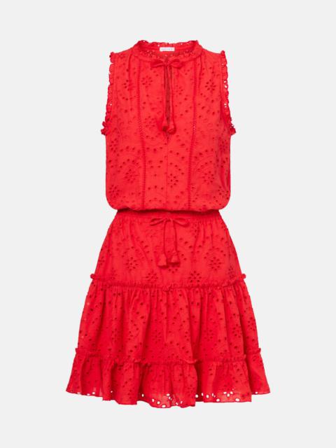 Clara broderie anglaise cotton minidress