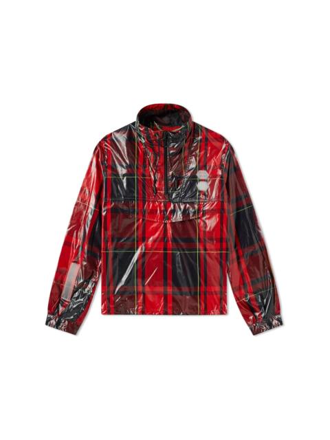 OFF-WHITE Checked Half Zip Anorak Red/Black/Green