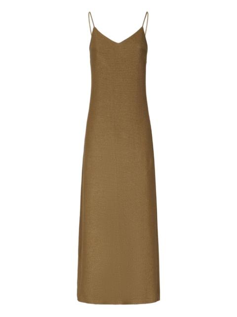 Melfi V-neck slip maxi dress
