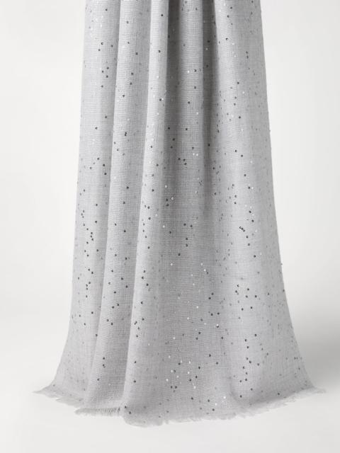 Cashmere and silk Diamond yarn scarf