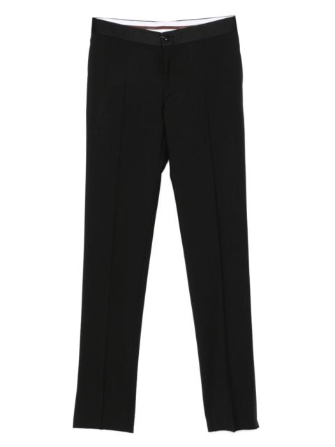 pressed-crease trousers