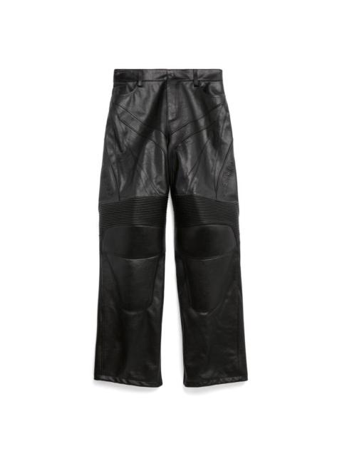 Men's Biker Baggy Pants in Black