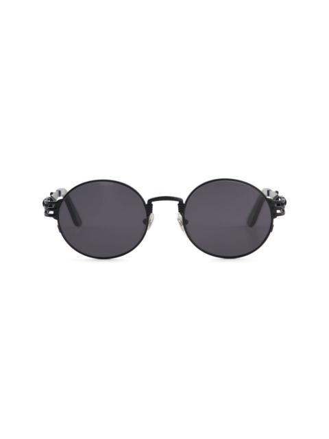 The Black 55-3175 round-frame sunglasses