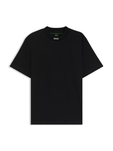 RELAXED-FIT SHIRT IN STRETCH COTTON WITH CAMP COLLAR