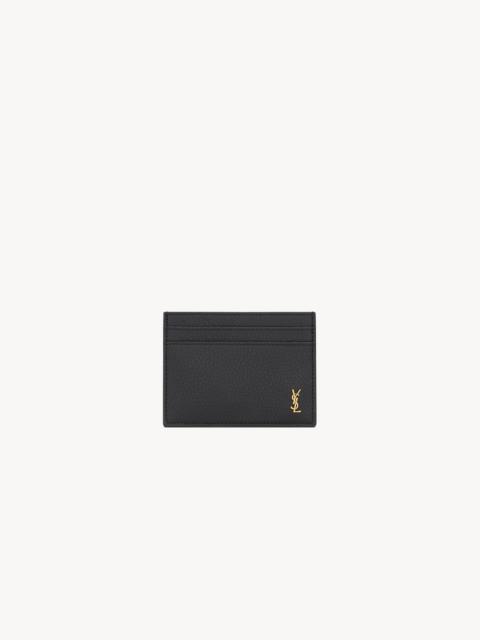 TINY CASSANDRE CARD CASE IN GRAINED LEATHER