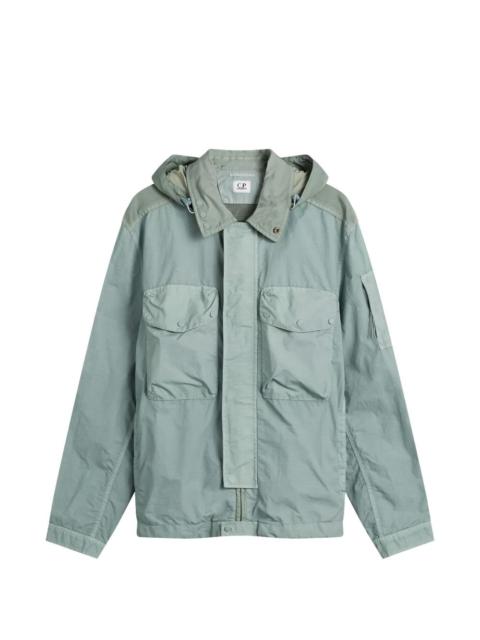 Goggle hooded jacket