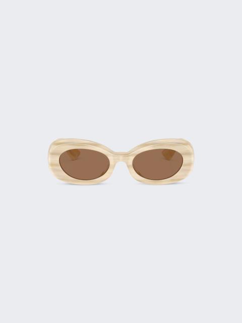 X Oliver Peoples 1992c Sunglasses Beige Silk