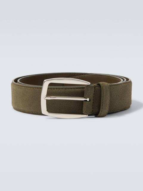 Suede belt