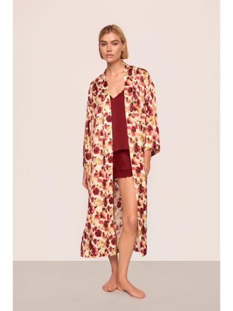 Eberjey x  Lily Aldridge - Inez Washable Silk Printed Robe