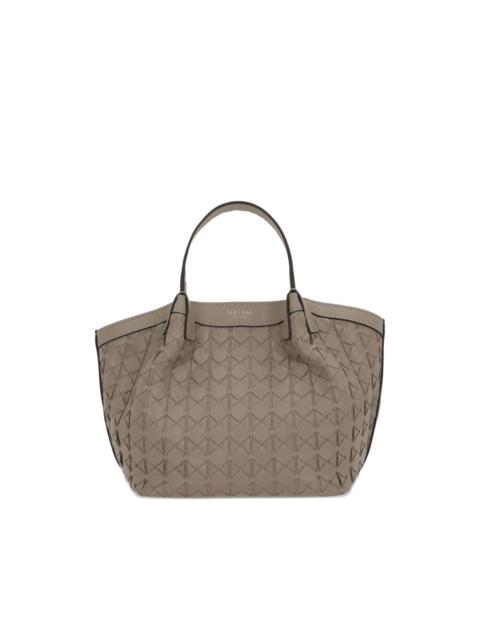 mini Secret woven tote bag